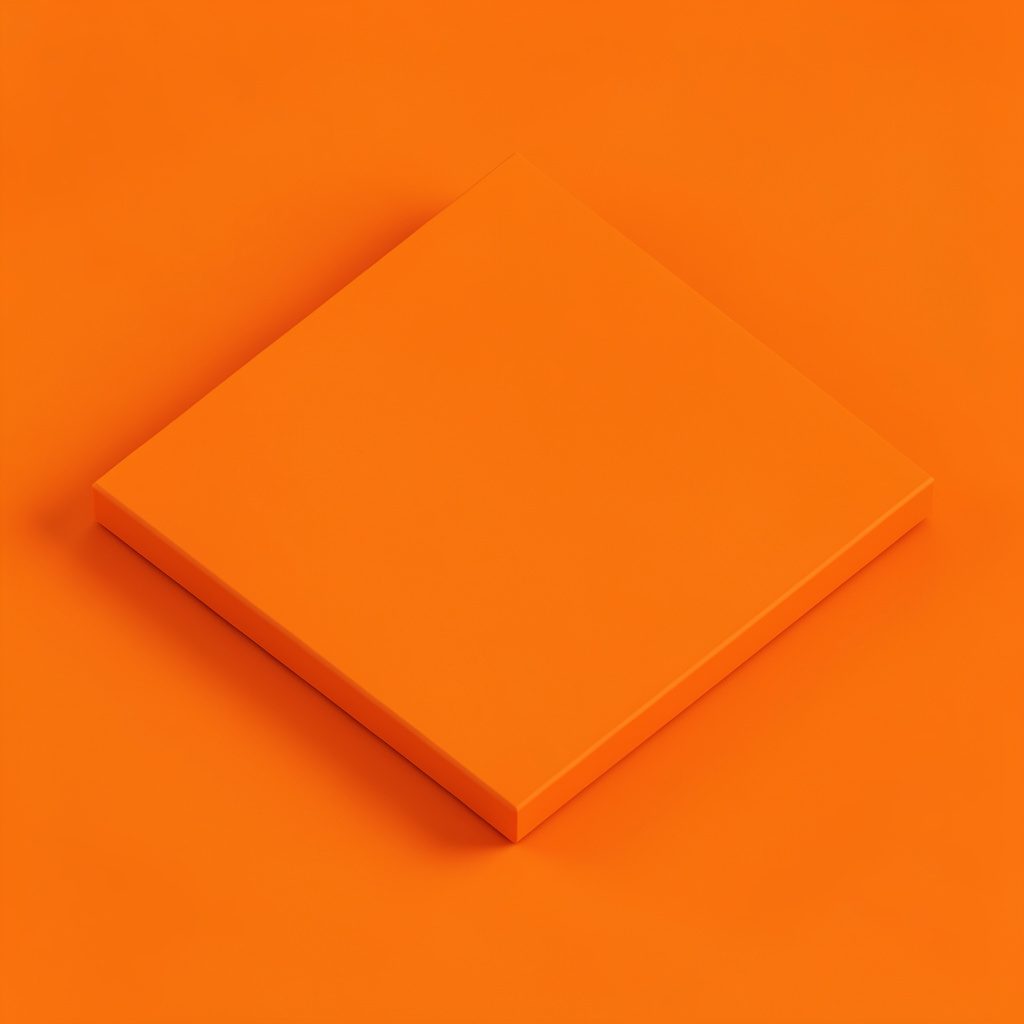 Isometric 3D render of a hydraulic press riveting machine in cool grey and burnt-orange on a white background, technical mood.